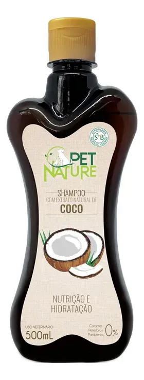 Shampoo para Perros y Gatos Aroma Coco de 500 Ml.