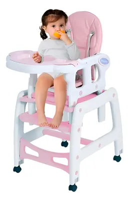 Silla de Comedor Infantil 3 en 1 Rosa | AFP001