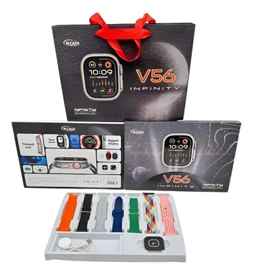 Smartwatch V56 – 7 Correas con Cargador Inalámbrico
