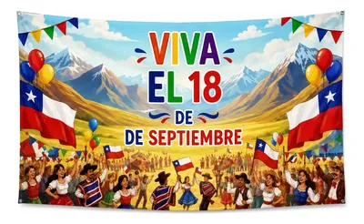 Telón Decorativo de Fiestas Patrias 200x250cm | BC22563