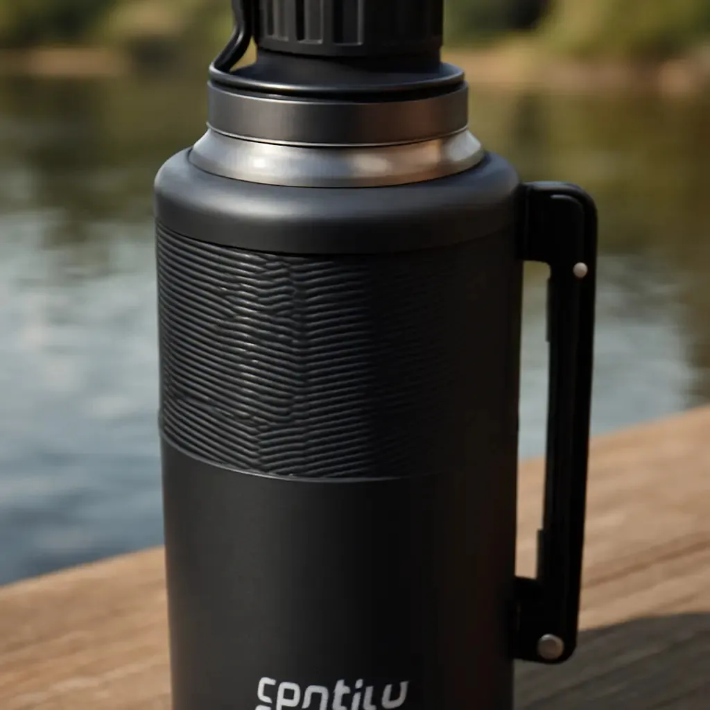 Termo Matero 1.200 Ml de Acero Inoxidable + Mate y Bombilla