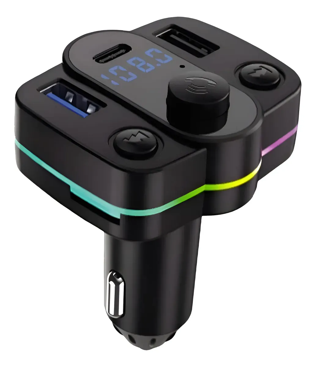 Transmisor FM Bluetooth para Auto con Mando a Distancia