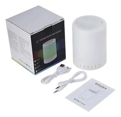 Velador Lámpara Táctil Luz Color Rgb Con Parlante | CL671
