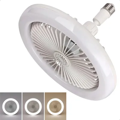 Ventilador de Techo con Control Remoto y Lámpara Led